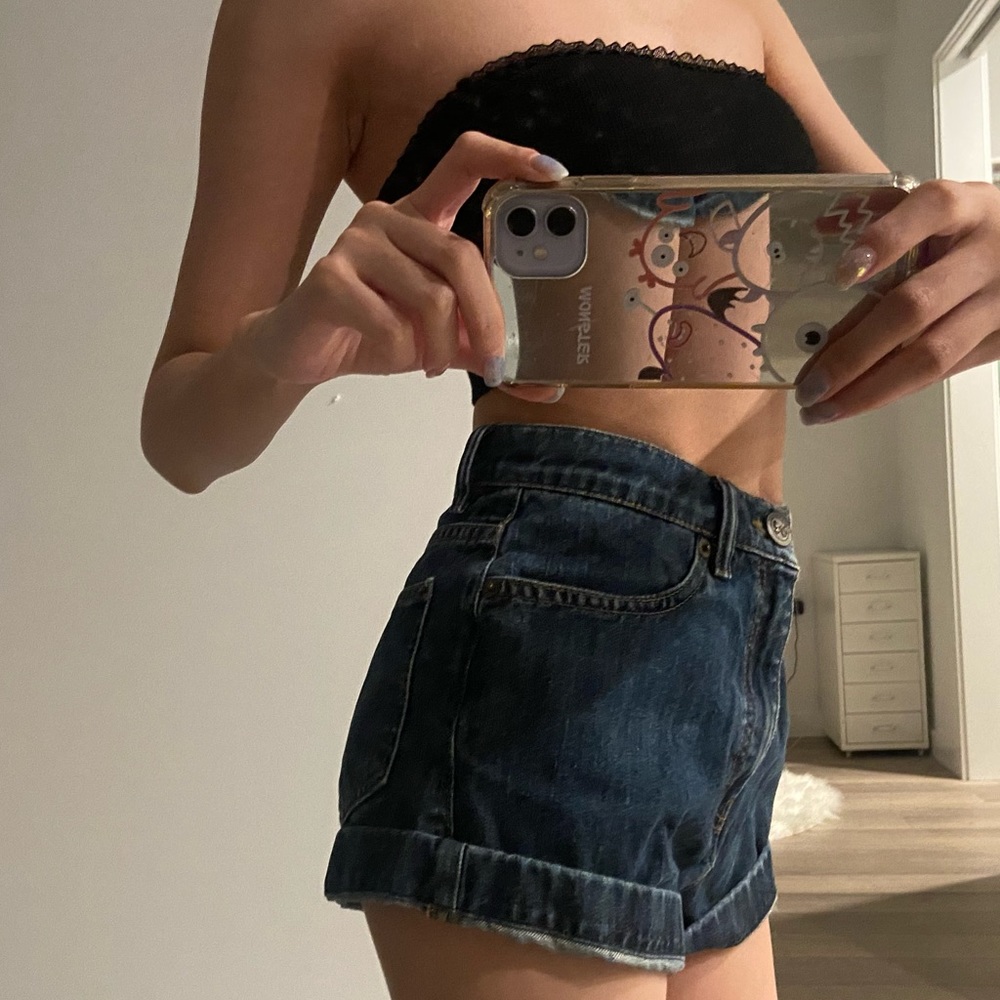 Red Valentino denim shorts
